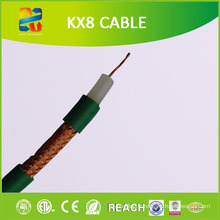 100 m Bobine Câble coaxial Kx8 à conducteur galvanisé 75 Ohm (RoHS CE approuvé)